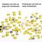 MEIBITE 6796PCS Yellow Hotfix Rhinestones Crystal Stones Glass for Fabric Clothes Shirts Sparkly Flat Back Round with Tweezers and Picking Pen (SS6~SS30 Set)